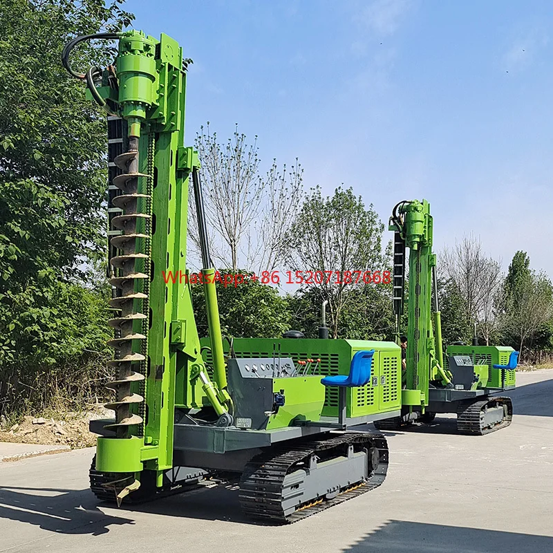 Supply Hydraulic Drop Hammer Pile Driver Machinery Mini Solar Panel Pile Ramming Machine