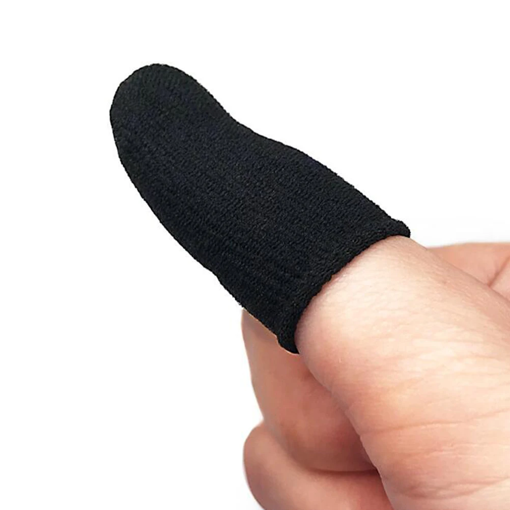 

10 Pcs Touch Game Finger Stall Cots Thumb Cover Gaming Sleeve Black Covers Gamers