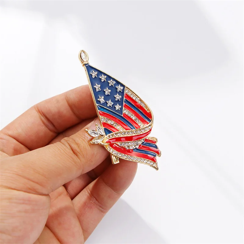 1pcs Luxury Rhinestones Metal Pins Badges Enamel Lapel Pins Brooch For Women Men Jewelry Backpack Clothing Accessories