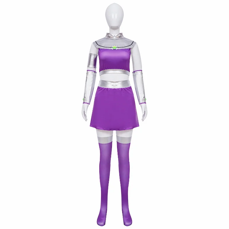 

Hot Anime Teen Titans Starfire Full Set for Women Girl Unisex Halloween Party Cosplay Costume Stage Performance Uniform