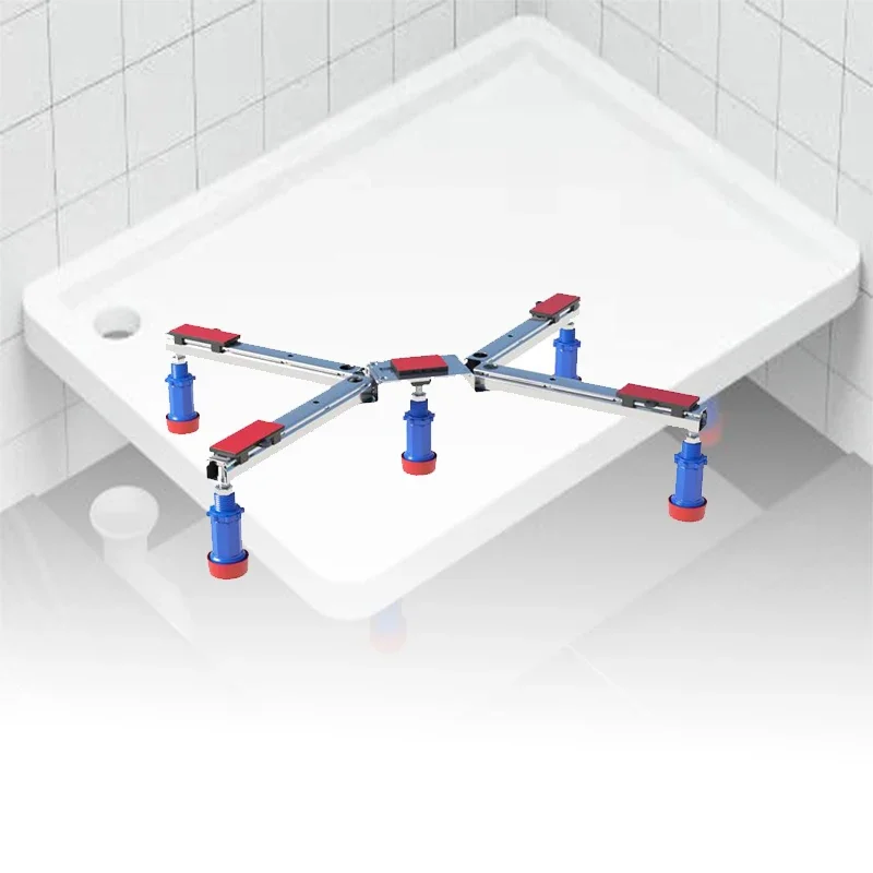 

Pentagonal steel shower tray support for steel and acrylic shower tray bases