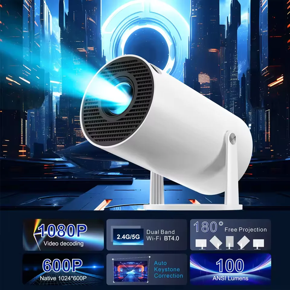 

Горячая Распродажа 2025 HY300A, умный мини-проектор 1G/8G, Android 9,0, 1080P, портативный портативный видеопроектор с ЖК-дисплеем/светодиодными лампами, Wi-Fi