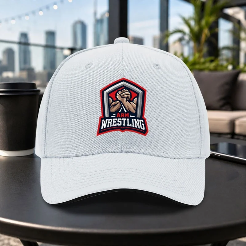 1pc New Arm Wrestling Sports Adjustable Sandwich Baseball Cap, Lightweight Printed Craft Women'S Hat, Sports Enthusiasts Men'S T