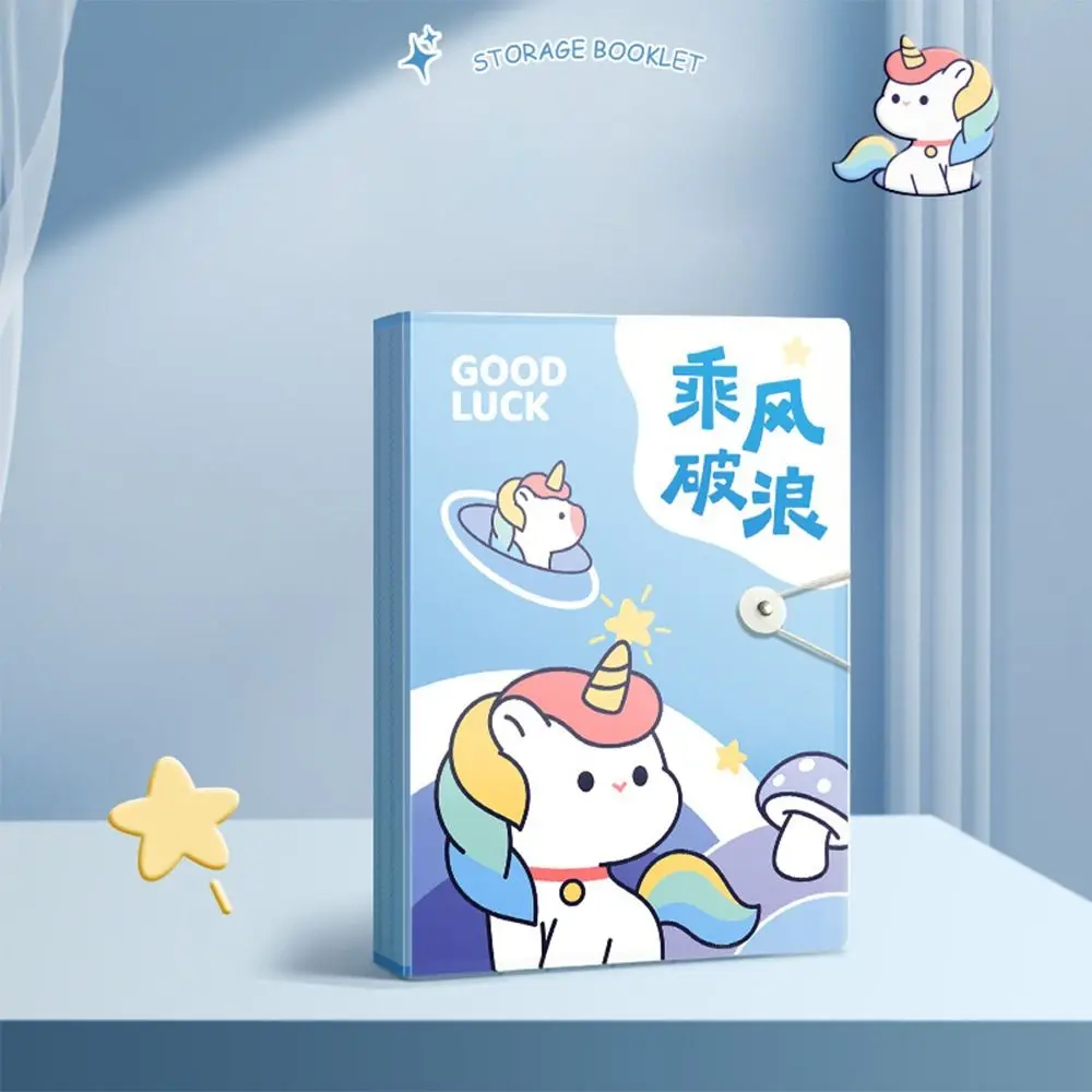 

30/40/60 Pockets A4 File Folder Bag Waterproof Cartoon A4 File Organizer Large Capacity Picture Album Document Folder Archives