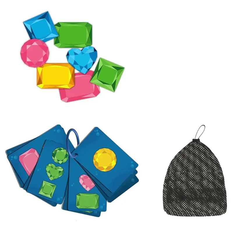 WOWFU-Pool For Kids Ages 8-12 Pool Games For Kids Underwater & Find Gems Game Set
