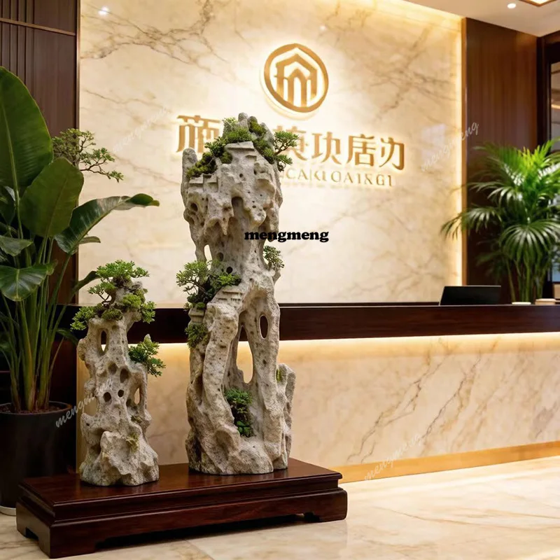 Imitation stone rockery flowing water landscaping stone living room entrance balcony courtyard hotel clubhouse landscape stone