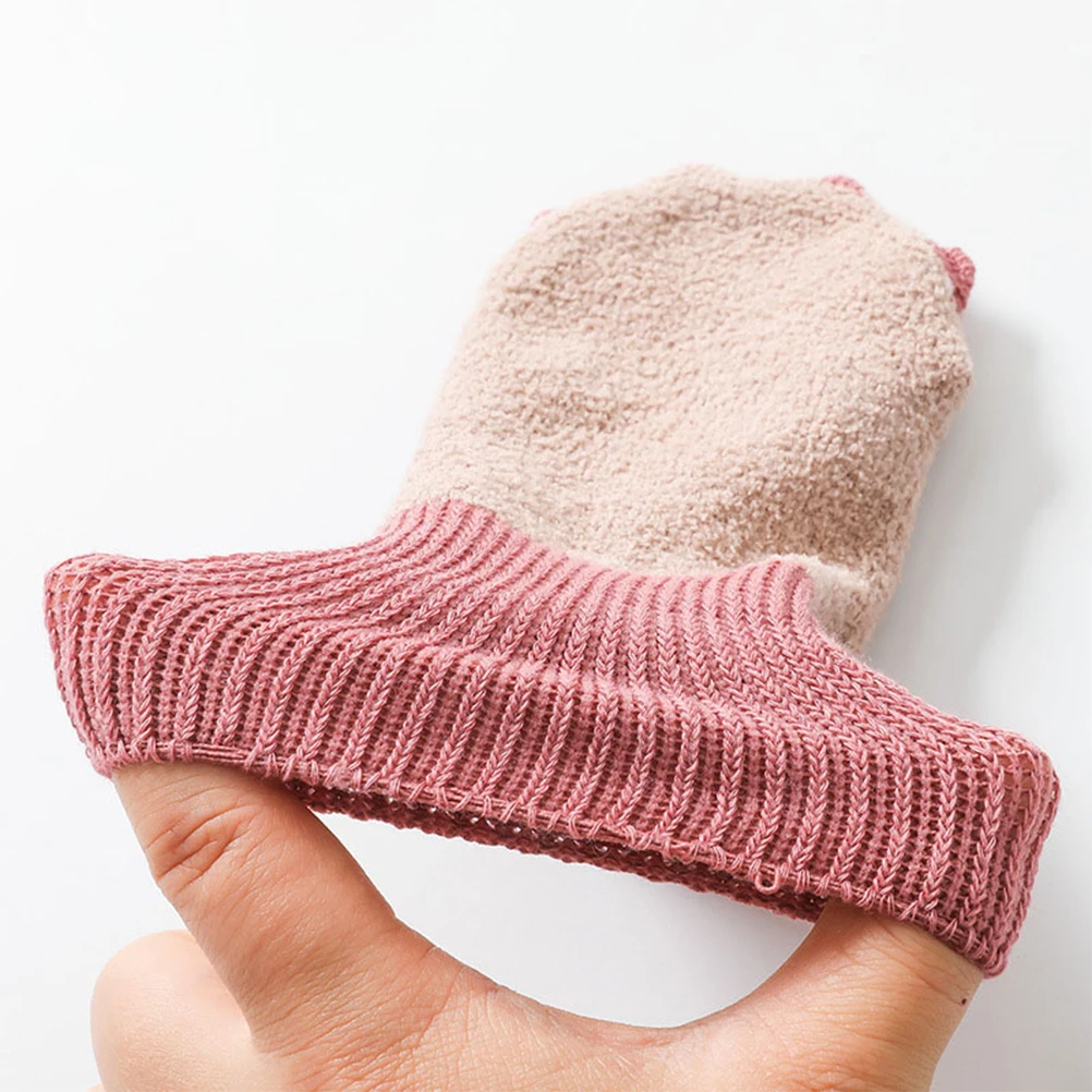 

1 Pair Winter Warm Baby Toddler Non-Slip Grip Breathable Stretchy Infant Socks 6-12 Months Cozy Ankle Socks Thicken Warmth Safe