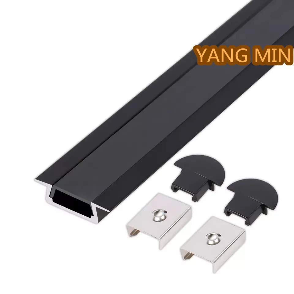 1.5 Meter/PCS U Shape Aluminum Channels with Diffuser, End Caps and Mounting Clips LED Strip Channel