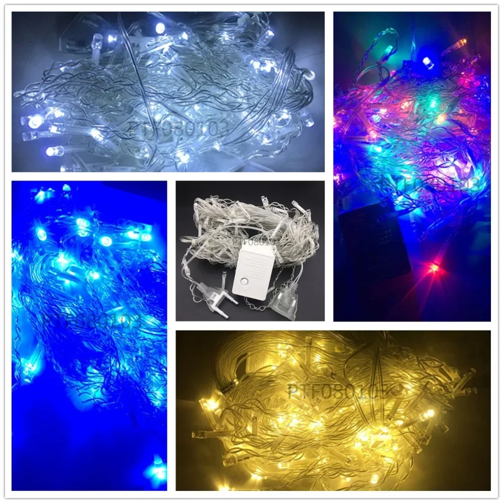 

10M 100 Led String Garland Christmas Tree Fairy Light Chain Waterproof Home Garden Party Outdoor Holiday Decoration