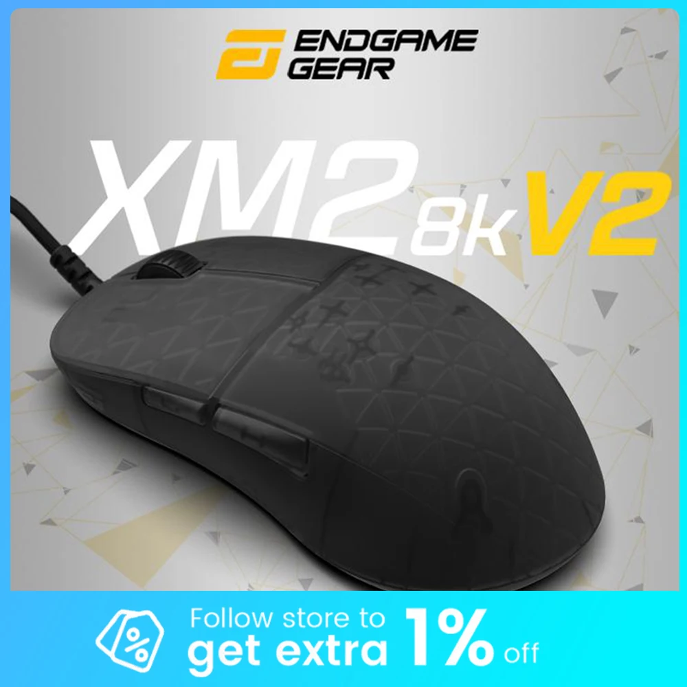 

Мышь Endgame Gear XM2 8K V2, проводная мышь Paw3950 Nordic nRF52840, 8000 Гц, скорость запутывания, легкие игровые мыши, аксессуары для ПК