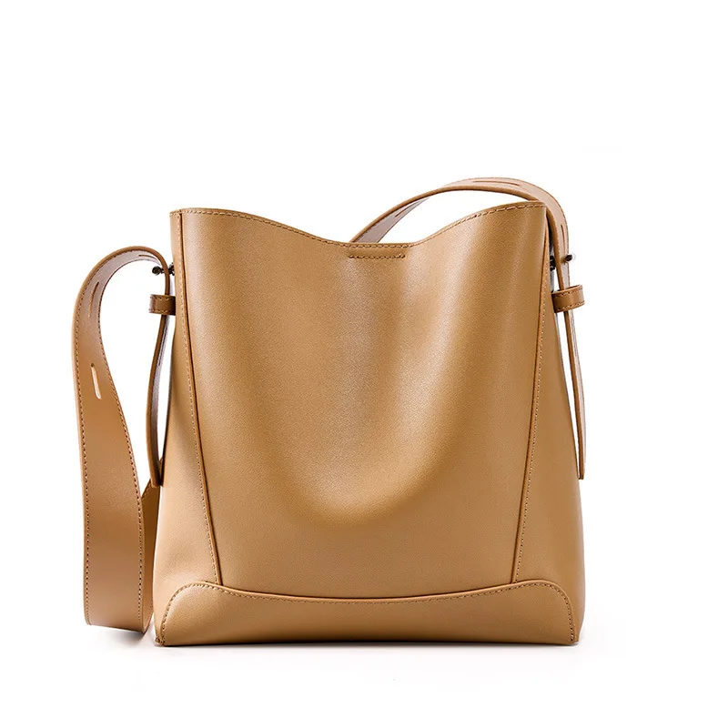 

High-End Leather Buet Bag Large Capaci Single oulder Crossbody Bag for Women Selected Small ence Luxury Feel
