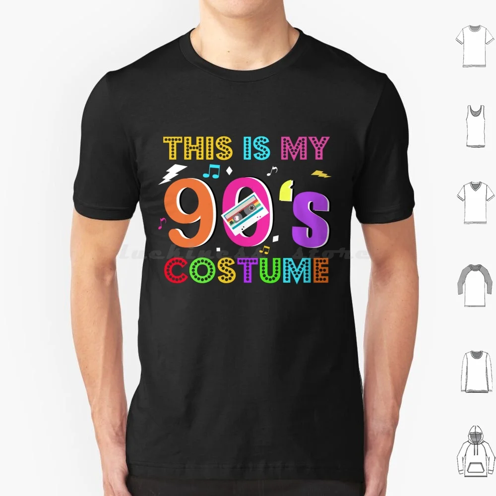 This Is My 90s Costume-Vibe Retro Party Outfit Wear T Shirt Big Size 100% Cotton Retro 80s Vintage Funny Cool Music Classic