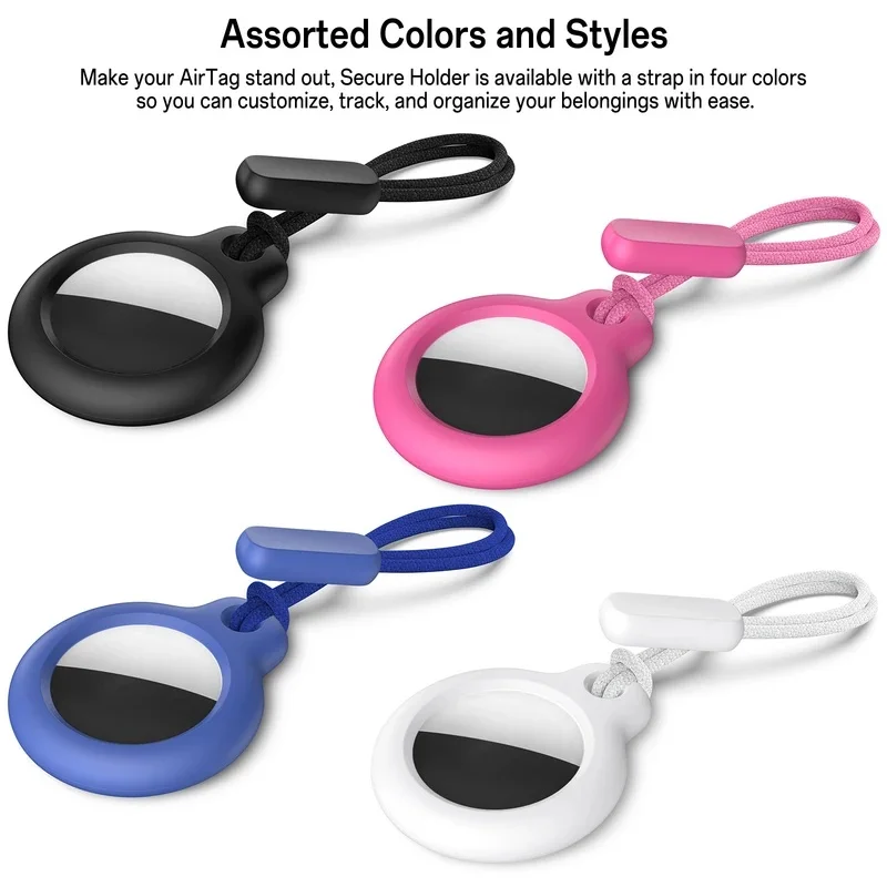 2/4PCS Case for Apple Airtags Protective Cover Bumper Tracker Accessories Anti-scratch Air Tags Cover Anti-Lost Lanyard Case