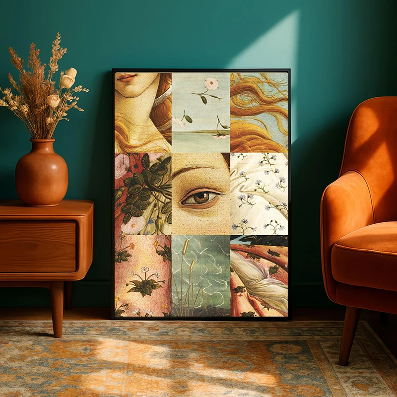 Pompeii Flora Wall Fresco, Ancient Roman Art Poster Canvas Painting Print, Classical Mural for Living Room Home Decor Cuadros