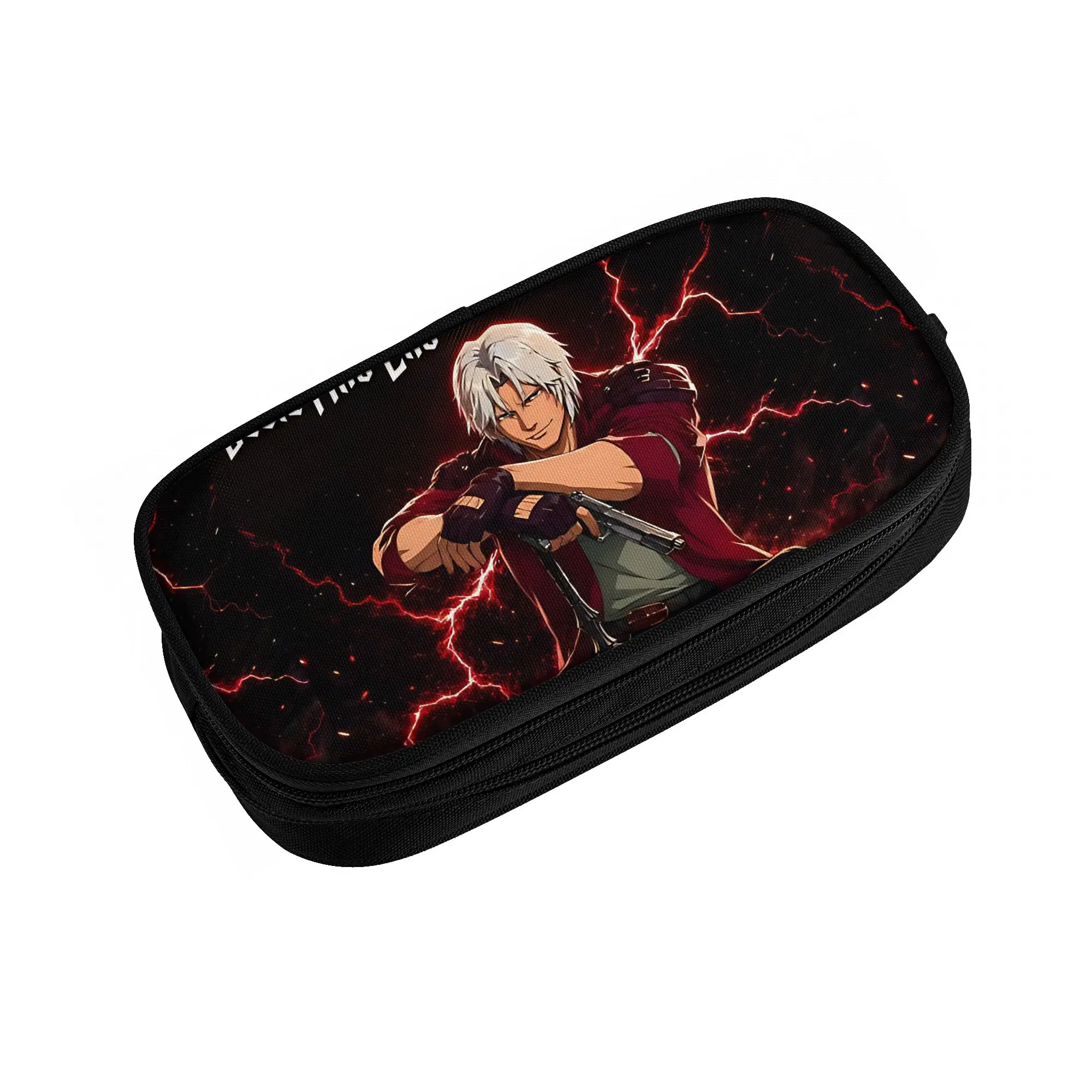 1 piece Stylish gothic Pencil Case Student Pen Bag D-Devil May Cry Office Stationery Bag