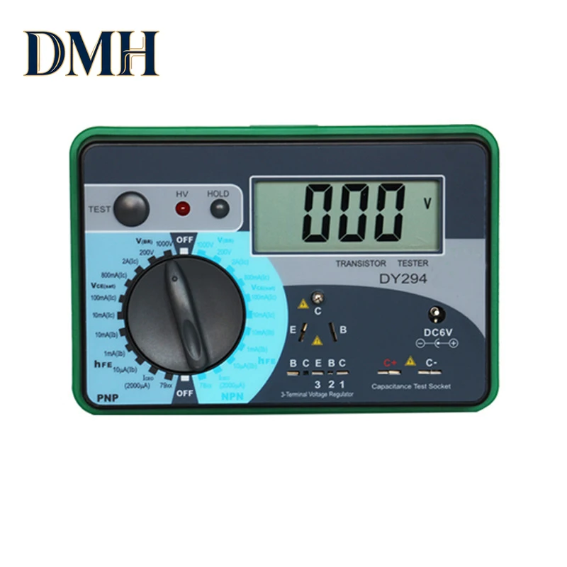 

Многофункциональный цифровой анализатор транзисторов DMH .DY294: тестер полупроводников, диодов, триодов, измерение обратного напряжения переменного/постоянного тока, емкости, FET