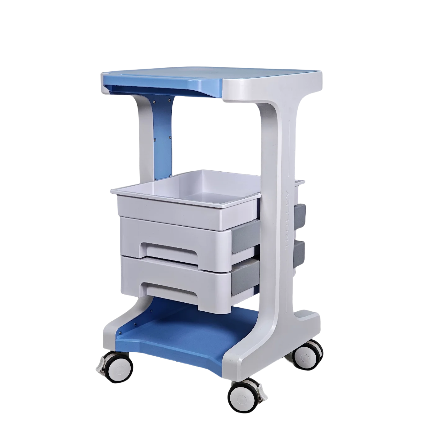 Durable ABS Plastic Hospital Cart for Nursing Medical & Beauty Equipment Cart Enclosure