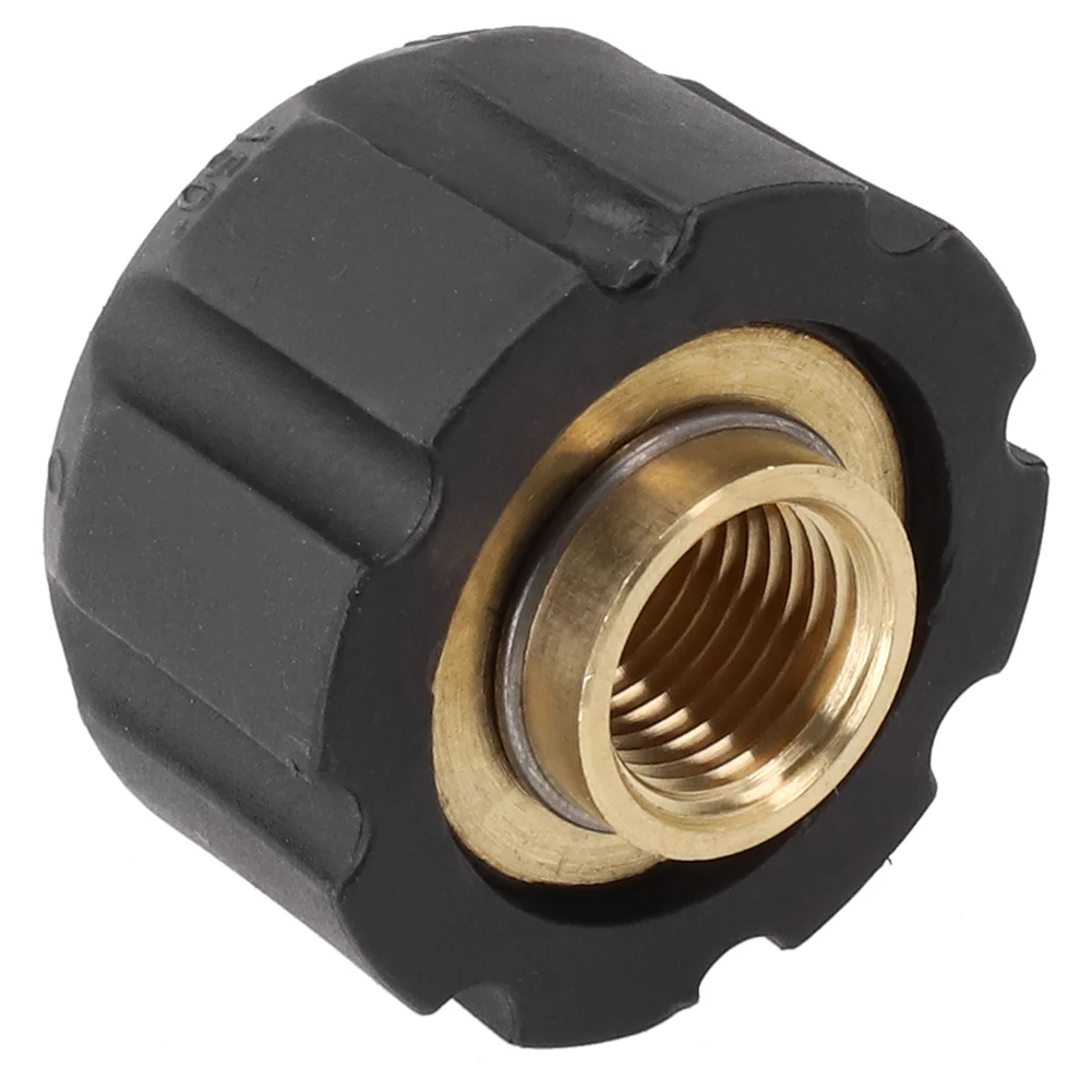 Adjustable Pressure Washer Adaptor for Karcher M22 HD HDS Quick Connection Premium Brass and Plastic Material Black + Gold Color