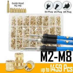 Brass Insert Nut Heat Set Soldering Iron Tip Tool Knurled Thread Molding Injection Copper Insertion Heat Conduction Embedded Kit