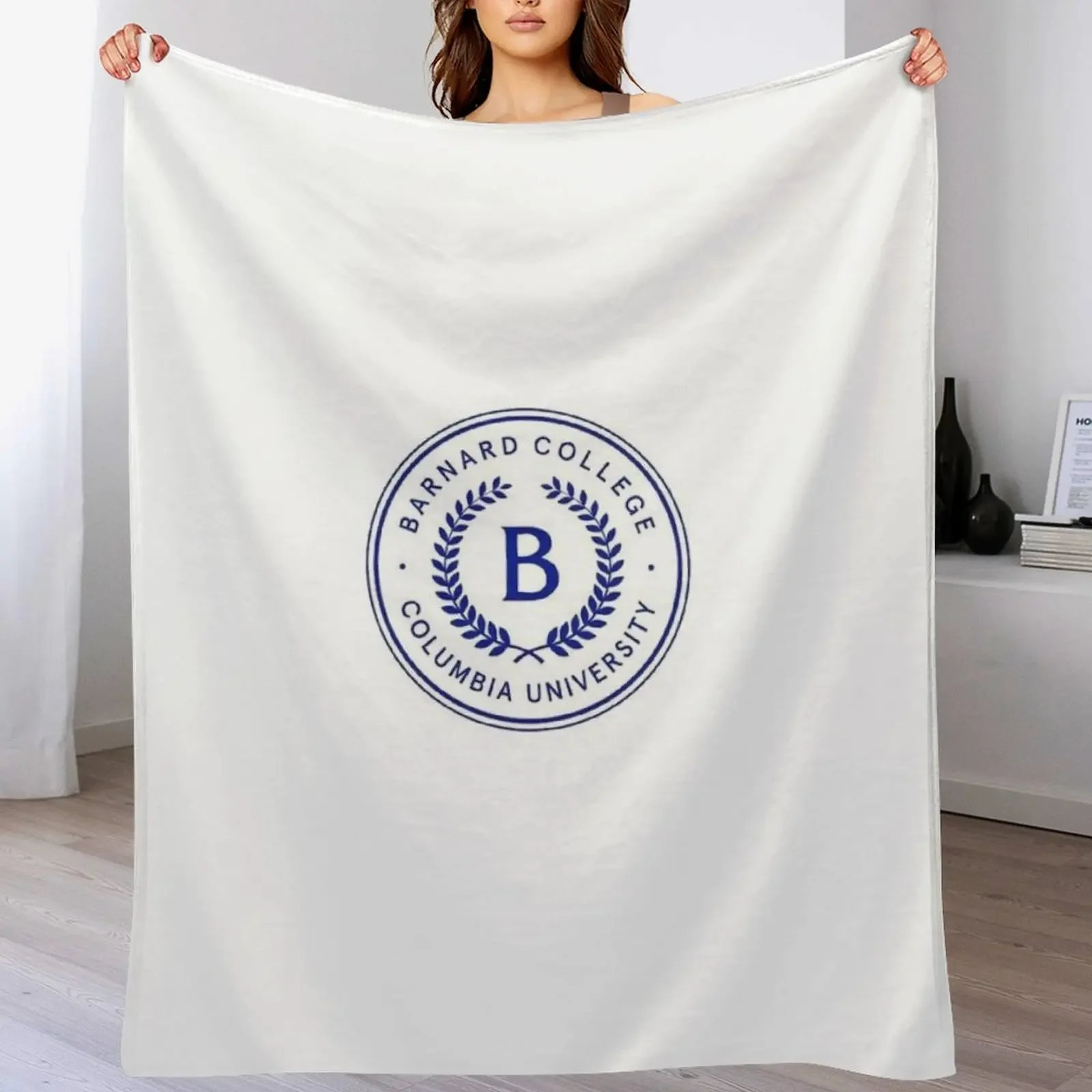 

Barnard College. Throw Blanket Flannel Fabric For Decorative Sofa manga Blankets