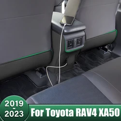 Car Seat Back Anti Kick Mat Anti-Dirty Child Protection Pads For Toyota RAV4 XA50 2019 2020 2021 2022 2023 2024 RAV 4 Hybrid