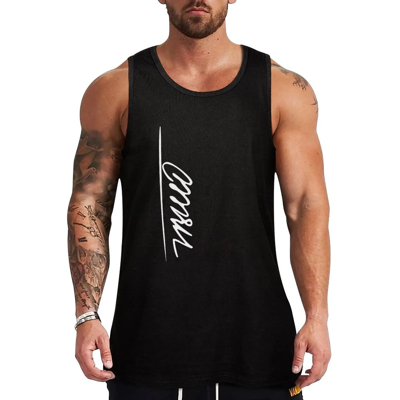 

Josip Broz Tito - Signature Tank Top summer Men's tops vest men Gym man Man sleeveless shirt