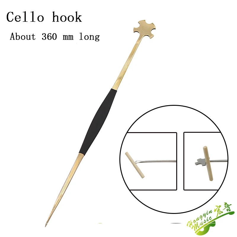 Violin cello sound post installation tool instrument making maintenance sound post hook clip ruler mounting pure copper