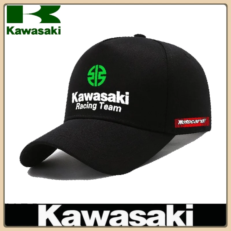 

Kawasaki Racing Team Baseball Cap Men Women Fans Hat Embroidery Outdoor Fishing Sports Sun Shade Hat Gorra De Béisbol