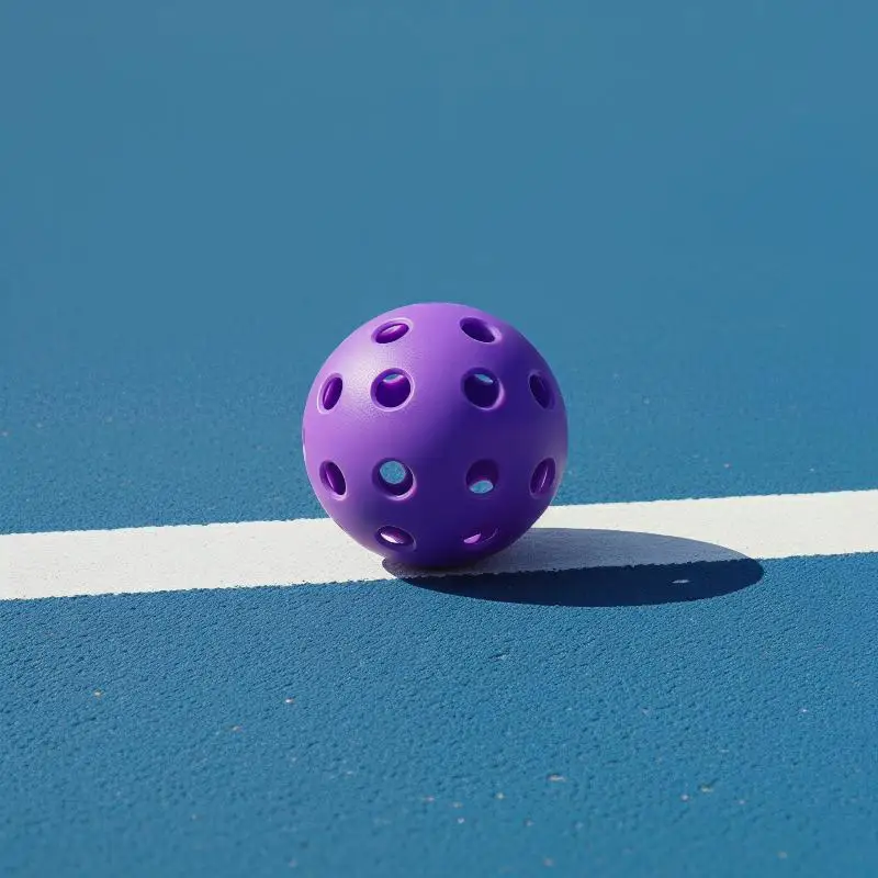 High-Quality 6Pcs 74MM Pickleball Balls with 40 Holes Ideal for Professional Training and Competitions