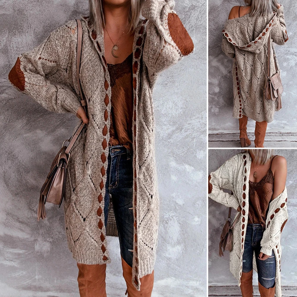 

Women's Autumn Winter Cardigan Comfy Button Front Long Sleeve Solid Color Casual Everyday Cardigan