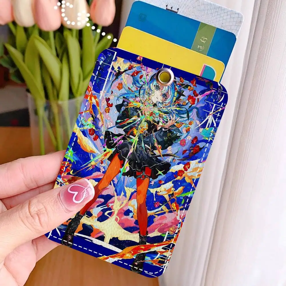 M-Mika Pikazo الفني 1 قطعة INS الإبداعية الكرتون طالب الحرم الجامعي حامل بطاقة للوجبة بطاقة ، بطاقة الحافلة ، بطاقة العمل ، الخ