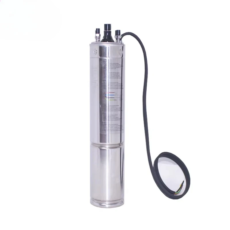 304 Stainless Steel High Pressure Deep Well Submersible Pump, Multistage Borehole Water Pump for Farm Irrigation