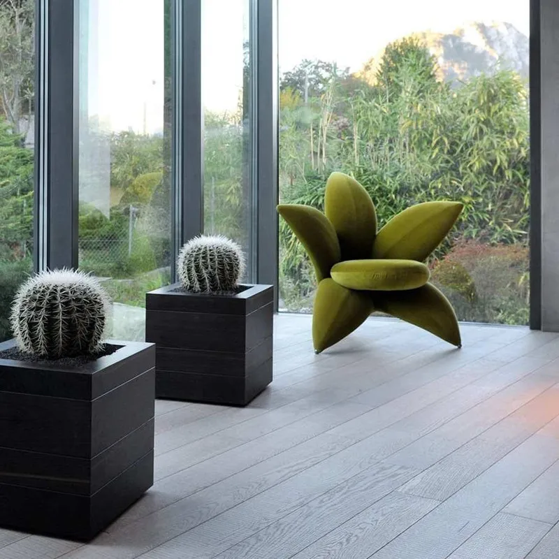 Modedesigner-Sofa mit Lilienblüten aus Fiberglas