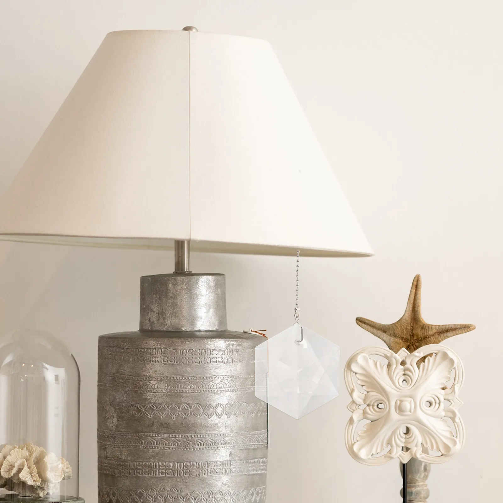 Clear Acrylic Crystal Chandelier Pendant DIY Decorative Lamp Accessories for Home Prism Chandelier Pendant Crystal Ornament
