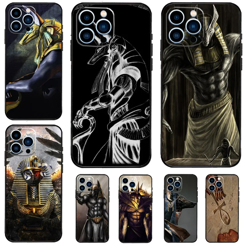Egypt Nefertiti Anubis Ankh Case For Samsung Galaxy M53 M33 M13 M15 M35 M55 M32 M16 M36 M56 M54 M20 M52 M34 M14 M11 M31