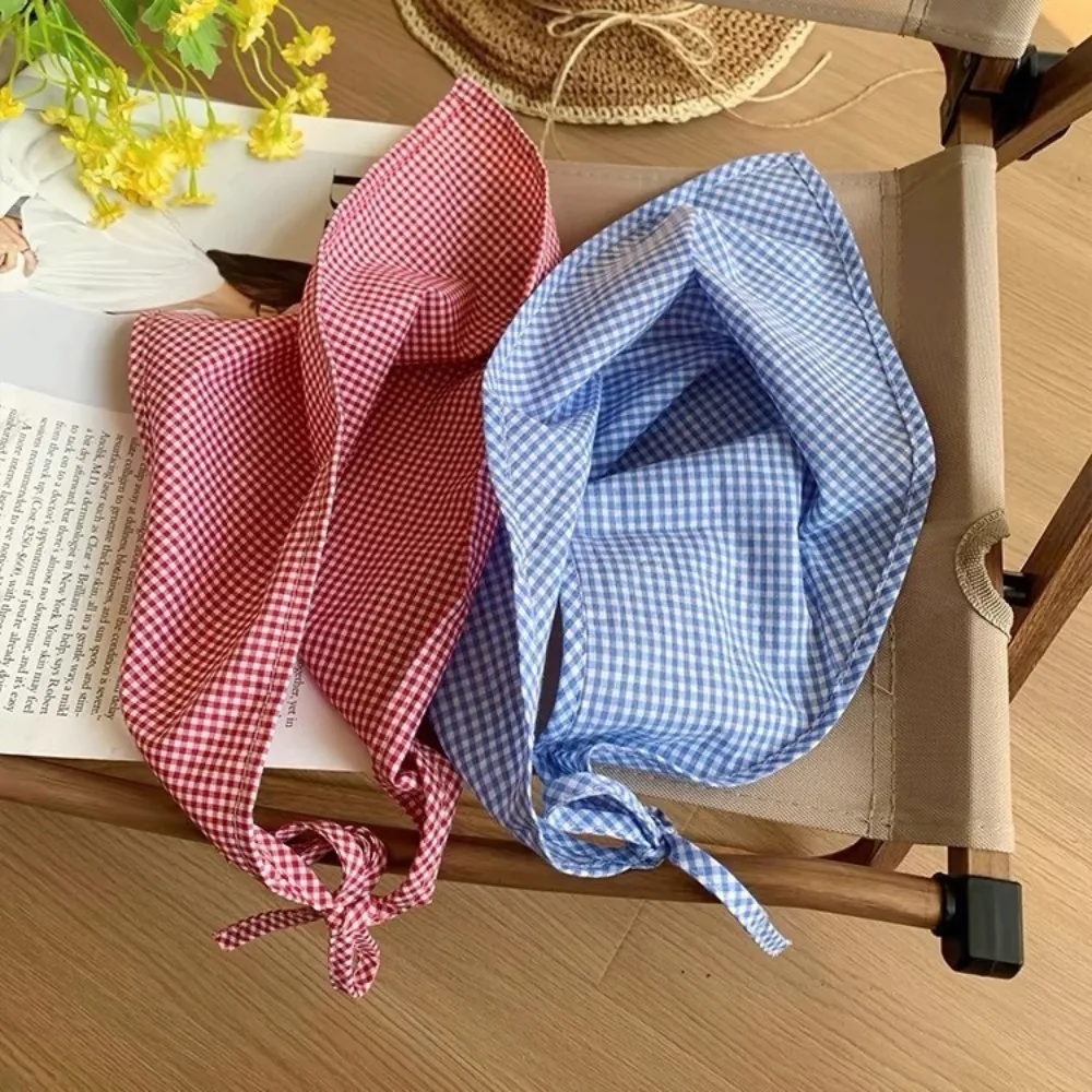 Fashion Pastoral Style Triangle Headscarf Polyester Cotton Headband Ties Hair Scarf Girl