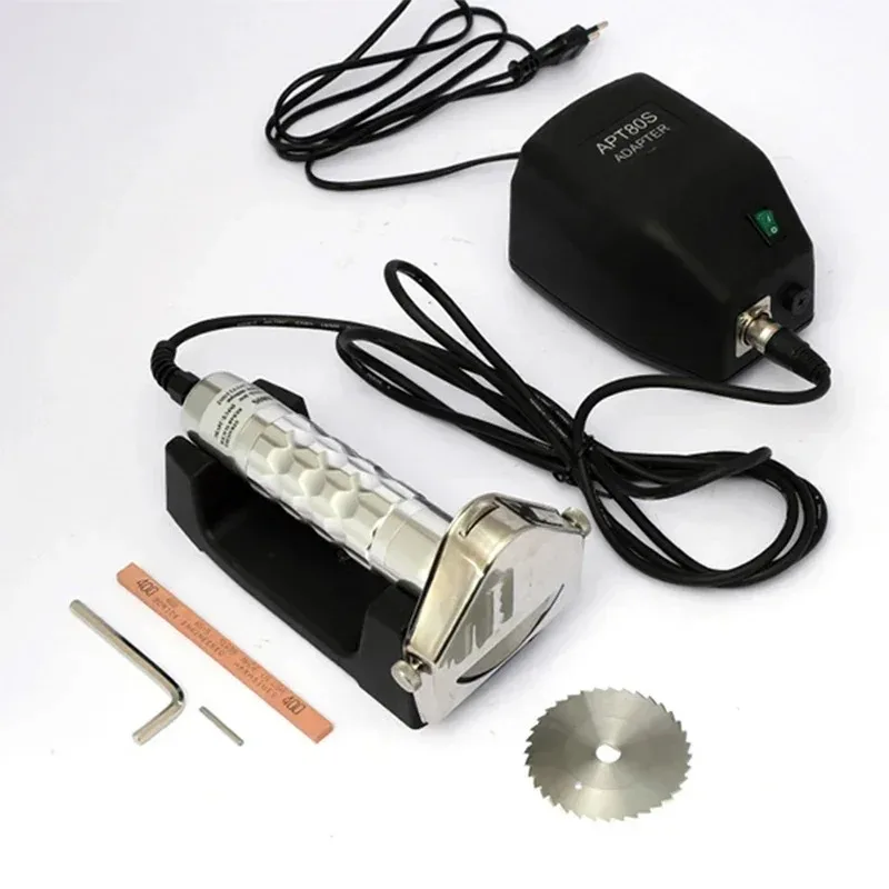 

Electric Kebab Slicer Doner Knife Shawarma Cutter Handheld Gyro Knife 220 / 110V Two Blades BBQ Roast Meat Cutting Machine