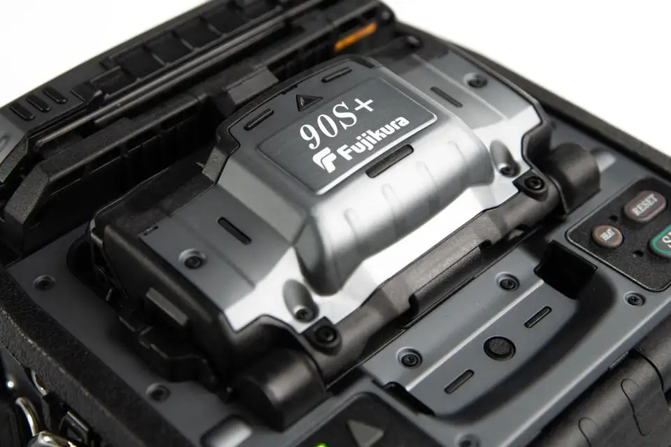 Original Fusion Splicer com FT50 Cleaver, Fibra Óptica Equipamento, Japão, FSM-90S +
