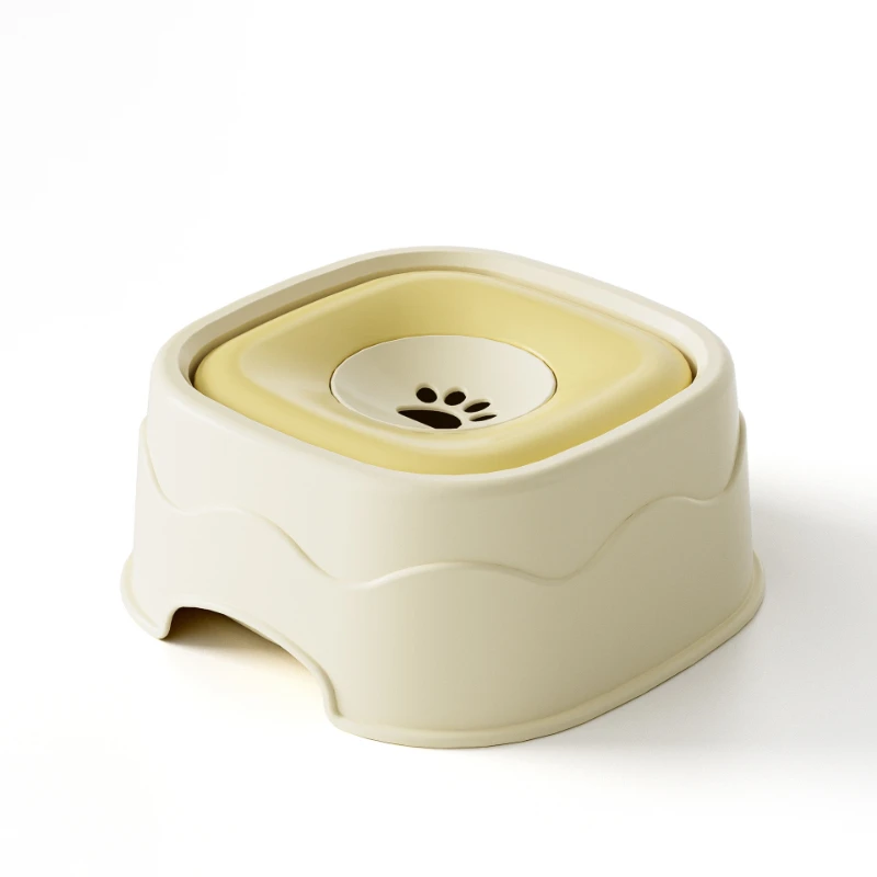 Dog Drinking Water Bowl Floating Non-Wetting Mouth Cat Bowl Without Spill Drinking Water Dispenser Plastic Anti-Over Dog Bowl view 6