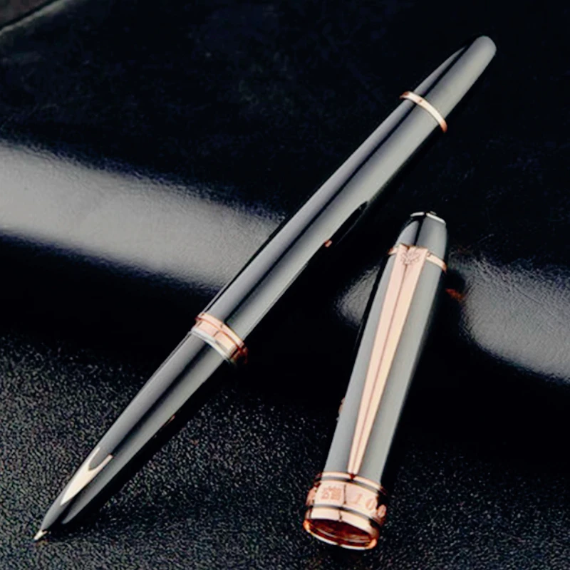 Hero 100 Classic 14K Arrow Mark Gold Pen Boutique Woven Leather Box Packaging Business Writing Practice Gift Collection Pen