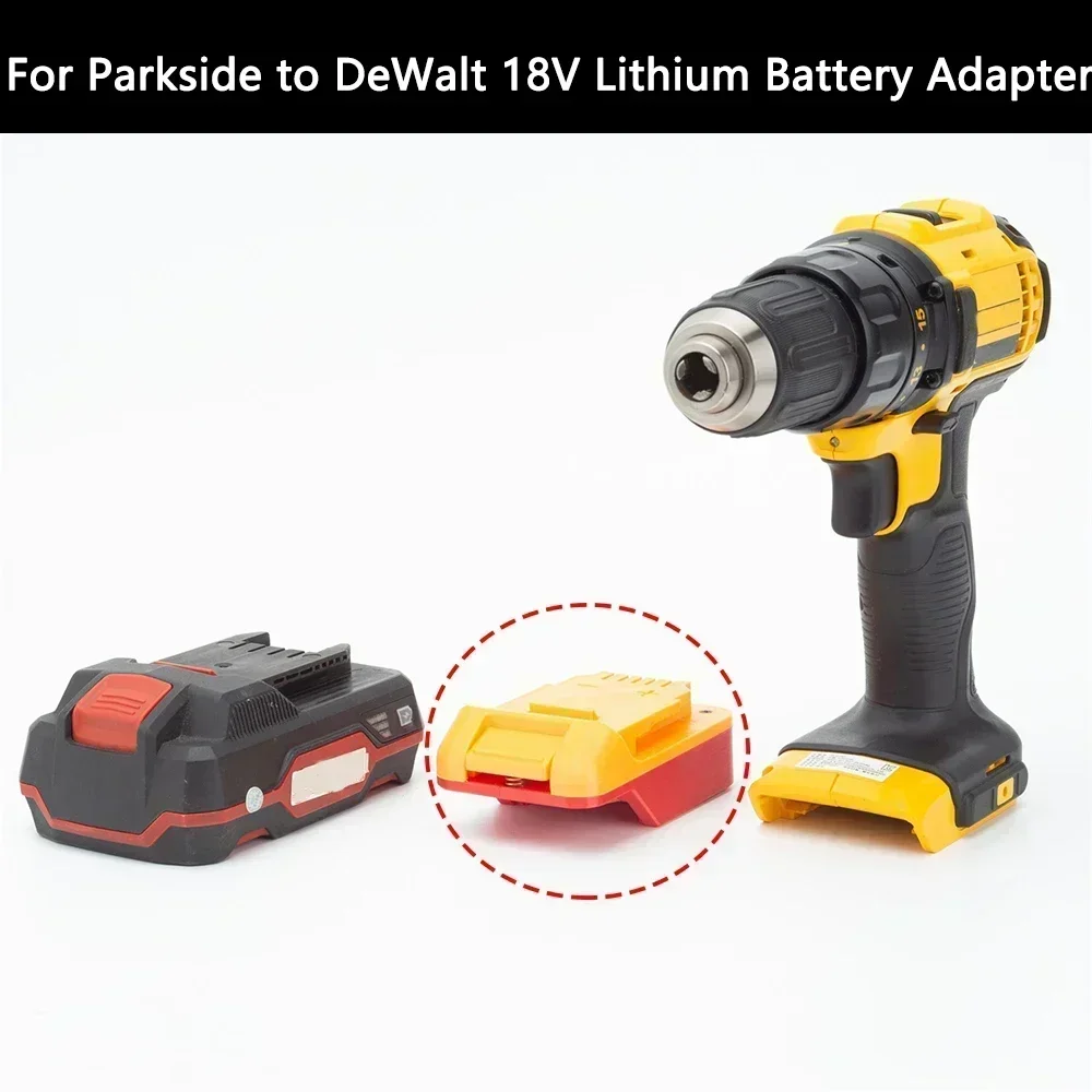 para Lidl Parkside X20v Equipe para Dewalt 18v Adaptador Conversor de Bateria de Lítio Acessórios da Ferramenta Elétrica Bateria Não Incluída