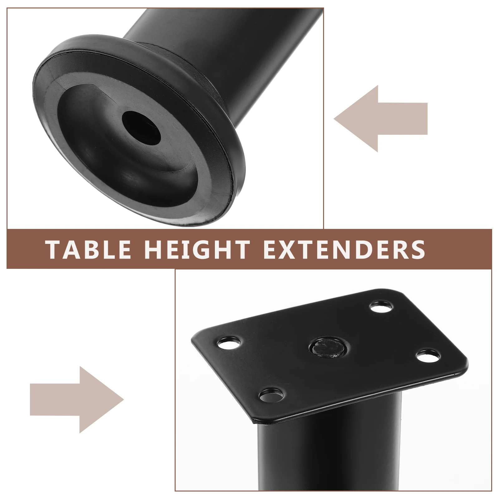 

4pcs Adjustable Furniture Support Replacement Sturdy Table Household Support Cupboard Cabinet Leg Universal Coffee Table Leg