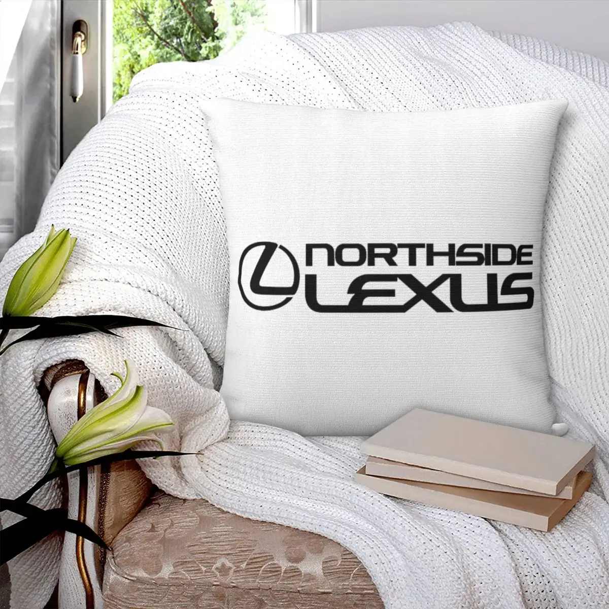 

Lexus Logo Square Pillowcase Pillow Cover Polyester Cushion Zip Decorative Comfort Throw Pillow for Home Car