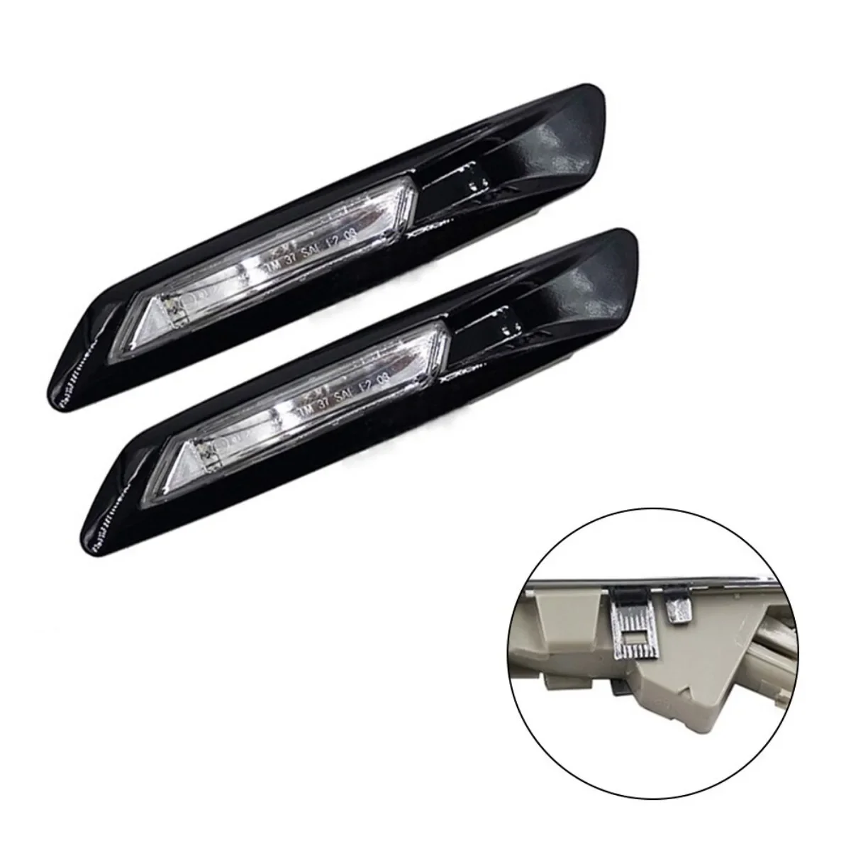 Lámpara de placa de esquina, luz de marcador lateral montada en el guardabarros, 63137154169, 63137154170, para BMW 5 Ser F10, F11, F18, 2011-2017, luz de señal de giro