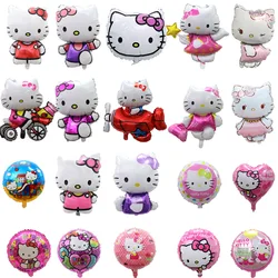 Hello Kitty Balloon Kawaii Anime Figure Sanrio Balloon Kids Happy Birthday Party Decoration Cute Cartoon Balloon Supply