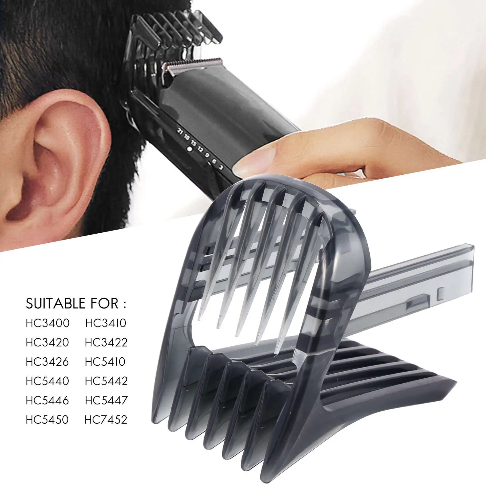 Limit Comb Replacement Combs Trimmer Head Limit Comb for Hair Clipper HC3400 HC3410 HC5440 HC5442 HC5450