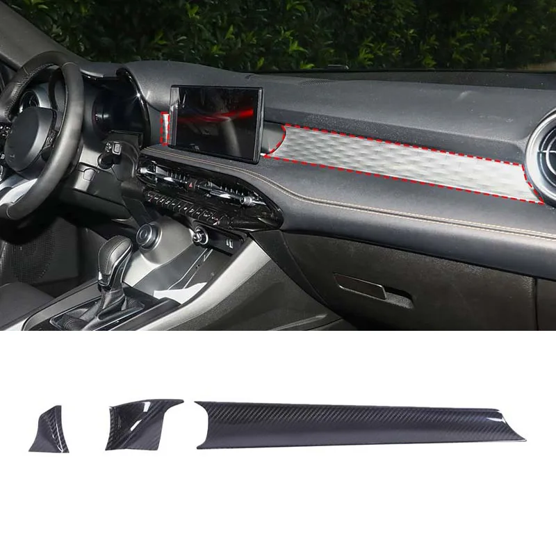 Real Carbon Fiber For Alfa Romeo Tonale 2022-2024 Car Center Console Decoration Panel Car Interior Accessories Left hand driving