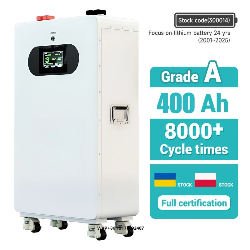 51.2V 400AH  20KWH XPZ XIN PIN ZHI Lifepo4 Energy Storage Solar Battery Pack Bluetooth Home Solar Energy System BMS Protection