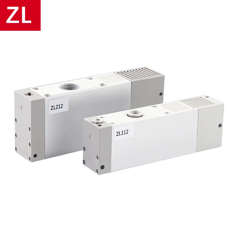 ZL112 Industrial Large Flow Negative Pressure Multi-Stage Vacuum Generator Pneumatic Ejector Pump ZL212-P-K15LZD-GN G D