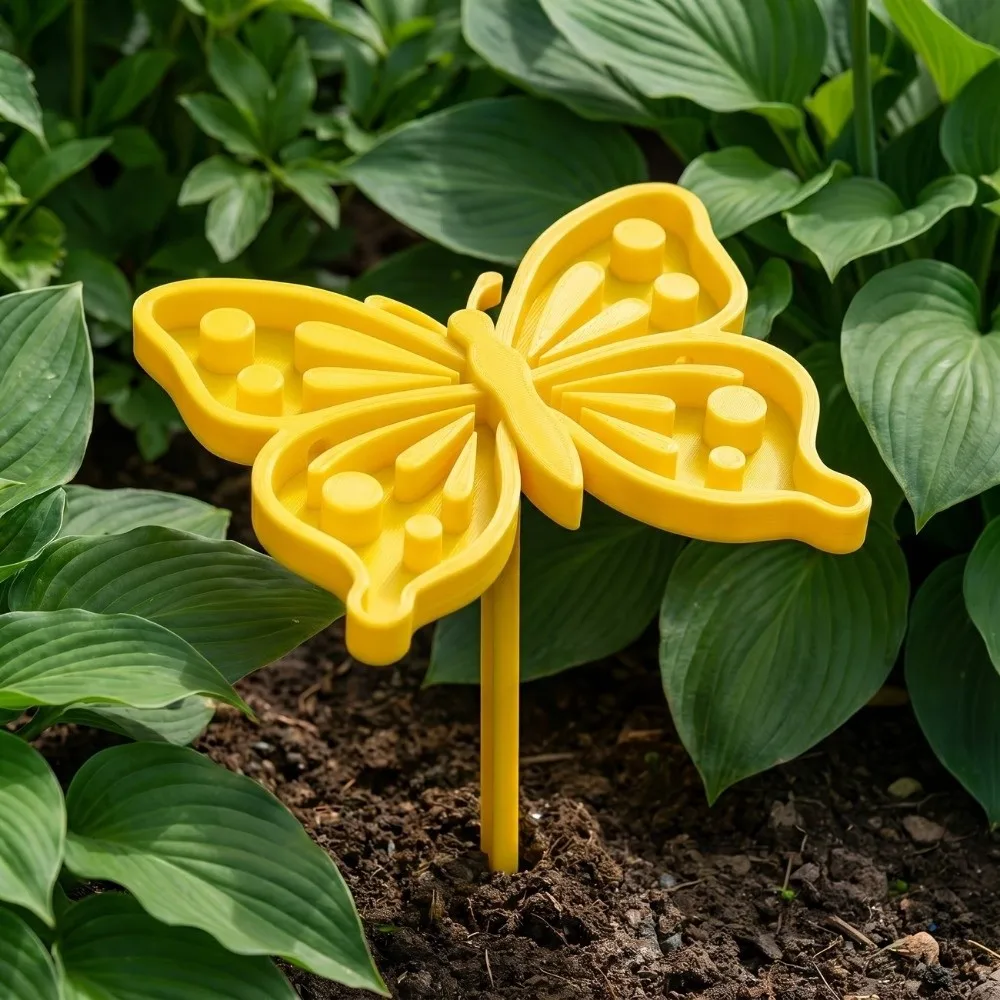3D Printed Bee Butterfly Water Dispenser Plastic Garden Decoration Bee Watering Station Butterfly Shape Gifts
